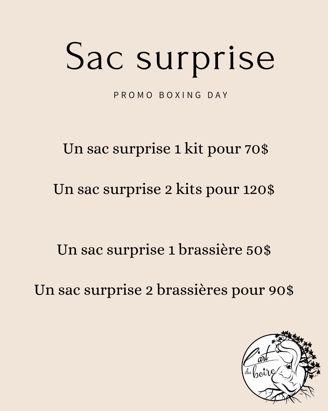 Sac surprise Boxing day
